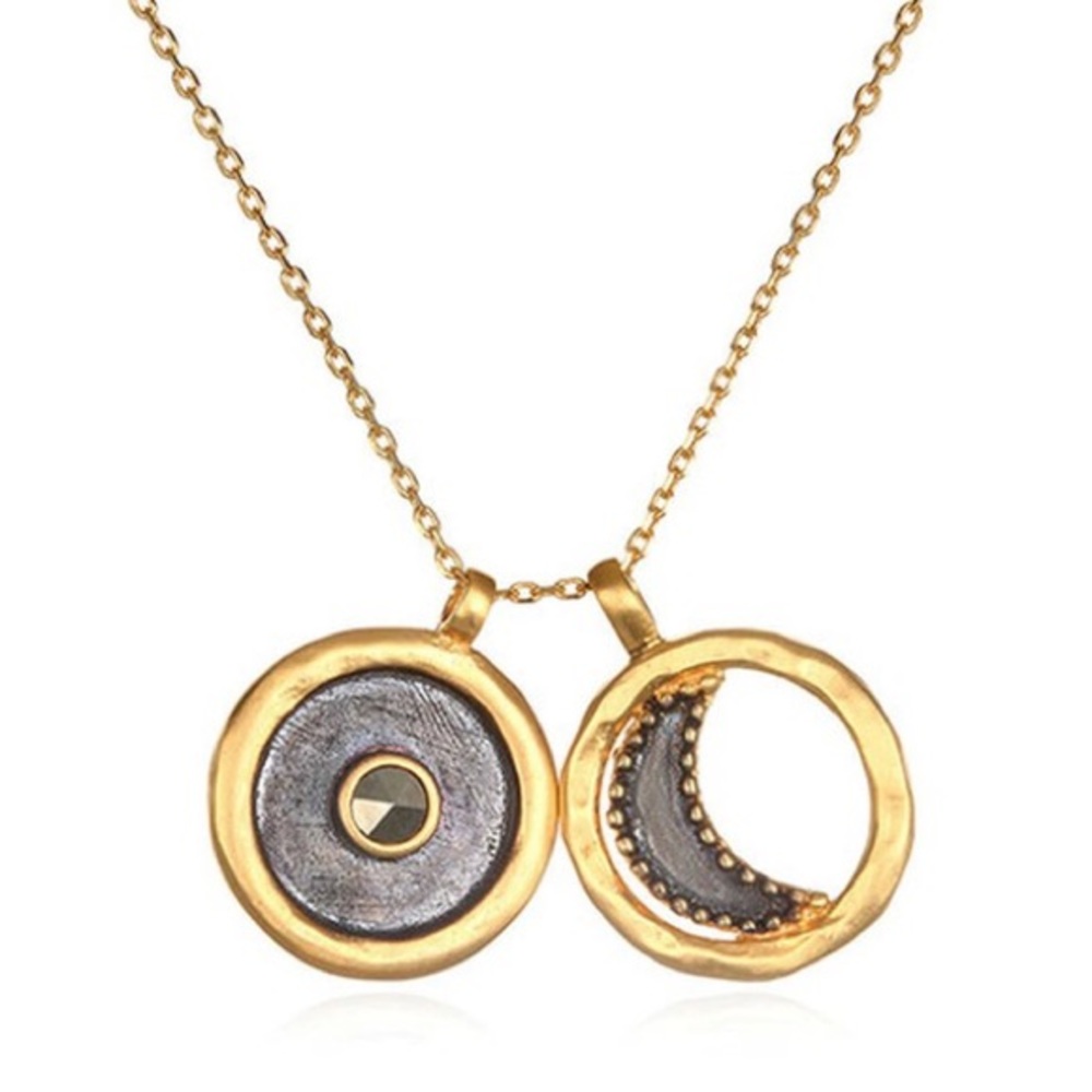 Satya Jewelry Sun and Moon necklace
